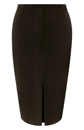 Женская замшевая юбка TOM FORD хаки цвета по цене 317500 руб., арт. GCL804-LEX226 | Фото 1 Женская замшевая юбка TOM FORD хаки цвета, арт. GCL804-LEX226 | Фото 1