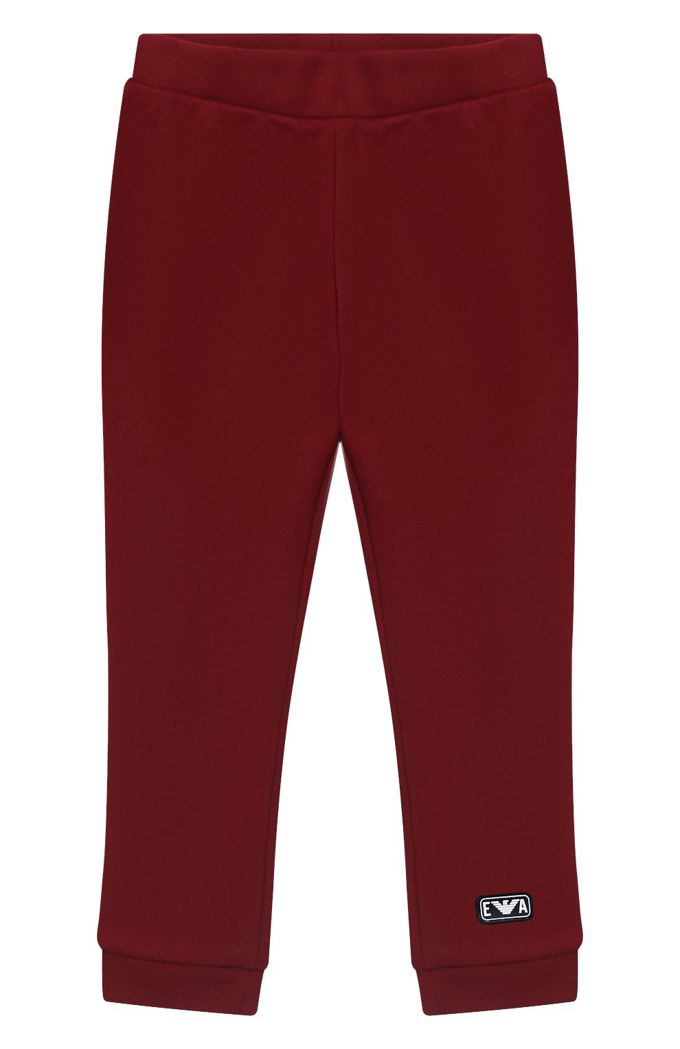 Детские хлопковые джоггеры EMPORIO ARMANI красного цвета, арт. 6HHP98/1JSNZ | Фото 1