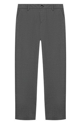 Детские брюки EMPORIO ARMANI серого цвета по цене 12550 руб., арт. 6H4PJL/4N4FZ | Фото 1 Детские брюки EMPORIO ARMANI серого цвета, арт. 6H4PJL/4N4FZ | Фото 1
