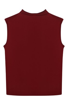 Детский жилет EMPORIO ARMANI красного цвета по цене 7995 руб., арт. 6H4M51/4M15Z | Фото 2 Детский жилет EMPORIO ARMANI красного цвета, арт. 6H4M51/4M15Z | Фото 2