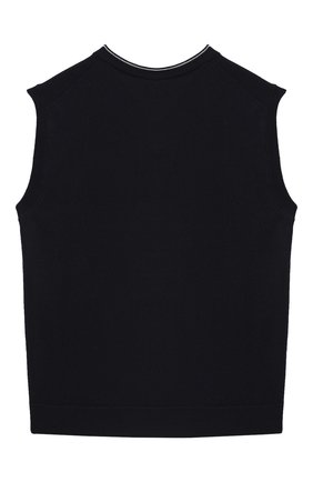 Детский жилет EMPORIO ARMANI темно-синего цвета по цене 12850 руб., арт. 6H4M51/4M15Z | Фото 2 Детский жилет EMPORIO ARMANI темно-синего цвета, арт. 6H4M51/4M15Z | Фото 2 (Материал внешний: Синтетический материал, Шерсть; Рукава: Без рукавов, Короткие; Региональные ограничения белый список (Axapta Mercury): RU; Мальчики Кросс-КТ: Жилет-одежда; Мальчики-школьная форма: Жилеты; Ростовка одежда: 10 - 11 лет | 140 - 146см, 13 - 15 лет | 158 см, 16 лет | 164 см, 4 года | 104 см, 5 лет | 110 см, 6 лет | 116 см, 7 лет | 122 см, 8 лет | 128 см)