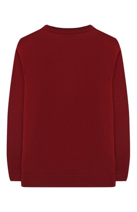 Детский пуловер EMPORIO ARMANI красного цвета по цене 9270 руб., арт. 6H4M50/4M15Z | Фото 2 Детский пуловер EMPORIO ARMANI красного цвета, арт. 6H4M50/4M15Z | Фото 2