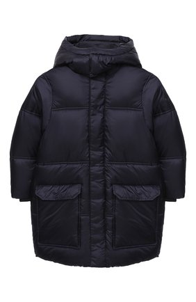 Детского пуховик EMPORIO ARMANI темно-синего цвета по цене 26650 руб., арт. 6H4L93/1NLYZ | Фото 1 Детского пуховик EMPORIO ARMANI темно-синего цвета, арт. 6H4L93/1NLYZ | Фото 1