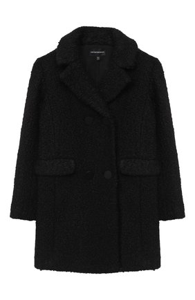 Детское пальто EMPORIO ARMANI черного цвета по цене 26700 руб., арт. 6H3L03/2NNBZ | Фото 1 Детское пальто EMPORIO ARMANI черного цвета, арт. 6H3L03/2NNBZ | Фото 1