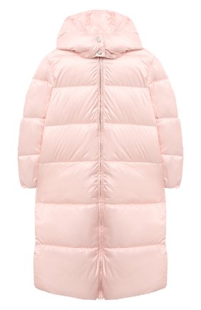 Детское пальто с капюшоном EMPORIO ARMANI светло-розового цвета по цене 21950 руб., арт. 6H3L01/1NLYZ | Фото 1 Детское пальто с капюшоном EMPORIO ARMANI светло-розового цвета, арт. 6H3L01/1NLYZ | Фото 1