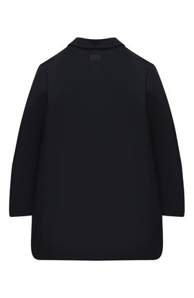 Детское двубортное пальто EMPORIO ARMANI темно-синего цвета по цене 19850 руб., арт. 6H3B04/1NLRZ | Фото 2 Детское двубортное пальто EMPORIO ARMANI темно-синего цвета, арт. 6H3B04/1NLRZ | Фото 2