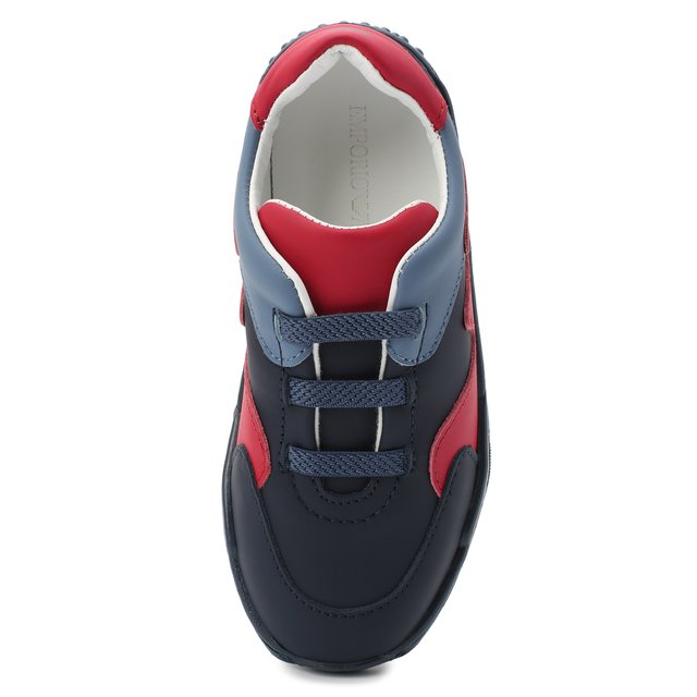 Кожаные кроссовки Emporio Armani XMX006/X0I36 Фото 4