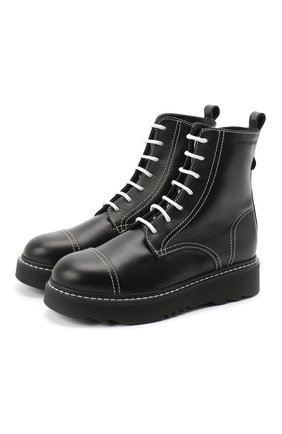 Детские кожаные ботинки EMPORIO ARMANI черного цвета по цене 24600 руб., арт. XXN004/X0I35/35-40 | Фото 1 Детские кожаные ботинки EMPORIO ARMANI черного цвета, арт. XXN004/X0I35/35-40 | Фото 1