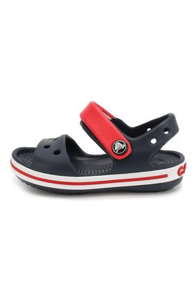 Детские сандалии CROCS темно-синего цвета по цене 2500 руб., арт. 12856-485 | Фото 2 Детские сандалии CROCS темно-синего цвета, арт. 12856-485 | Фото 2