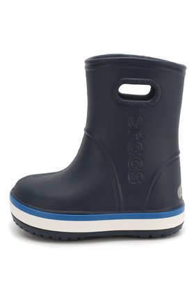 Детские резиновые сапоги CROCS темно-синего цвета по цене 2900 руб., арт. 205827-4KB | Фото 2 Детские резиновые сапоги CROCS темно-синего цвета, арт. 205827-4KB | Фото 2