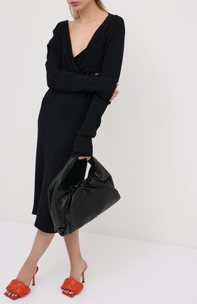 Женские кожаные мюли BOTTEGA VENETA оранжевого цвета по цене 87100 руб., арт. 608854/VBSS0 | Фото 2 Женские кожаные мюли BOTTEGA VENETA оранжевого цвета, арт. 608854/VBSS0 | Фото 2