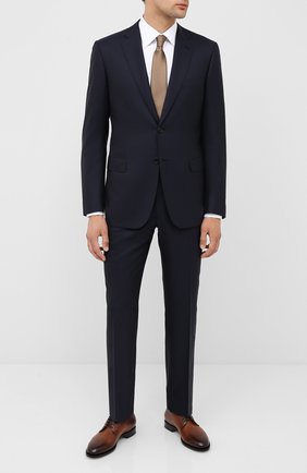 Мужской шерстяной костюм BRIONI темно-синего цвета по цене 447000 руб., арт. RA000L/P5AMJ/BRUNIC0 | Фото 1 Мужской шерстяной костюм BRIONI темно-синего цвета, арт. RA000L/P5AMJ/BRUNIC0 | Фото 1