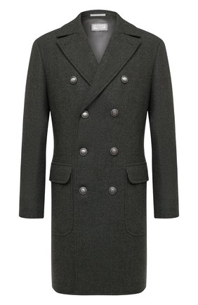 Мужской шерстяное пальто BRUNELLO CUCINELLI хаки цвета по цене 351500 руб., арт. MN4679003D | Фото 1 Мужской шерстяное пальто BRUNELLO CUCINELLI хаки цвета, арт. MN4679003D | Фото 1