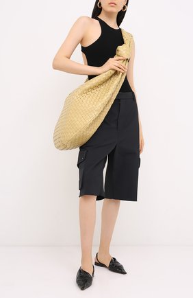 Женские кожаные балетки bv point BOTTEGA VENETA черного цвета по цене 59950 руб., арт. 630184/VBP10 | Фото 2 Женские кожаные балетки bv point BOTTEGA VENETA черного цвета, арт. 630184/VBP10 | Фото 2