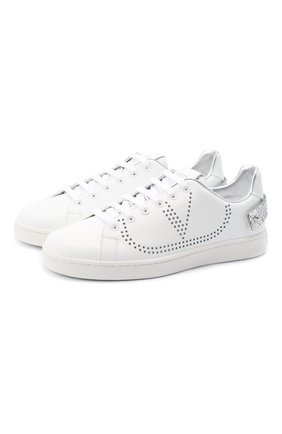 Женские кожаные кеды valentino garavani backnet VALENTINO белого цвета по цене 41550 руб., арт. UW2S0M20/MDS | Фото 1 Женские кожаные кеды valentino garavani backnet VALENTINO белого цвета, арт. UW2S0M20/MDS | Фото 1