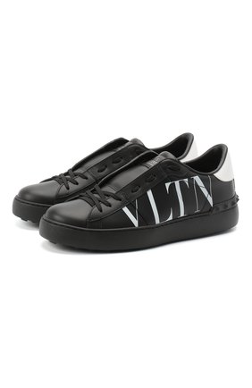 Женские кожаные кеды valentino garavani open VALENTINO черного цвета по цене 39200 руб., арт. UW2S0781/XZU | Фото 1 Женские кожаные кеды valentino garavani open VALENTINO черного цвета, арт. UW2S0781/XZU | Фото 1