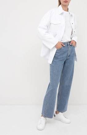 Женские кожаные кеды valentino garavani backnet VALENTINO белого цвета по цене 47300 руб., арт. UW2S0M20/HYN | Фото 2 Женские кожаные кеды valentino garavani backnet VALENTINO белого цвета, арт. UW2S0M20/HYN | Фото 2