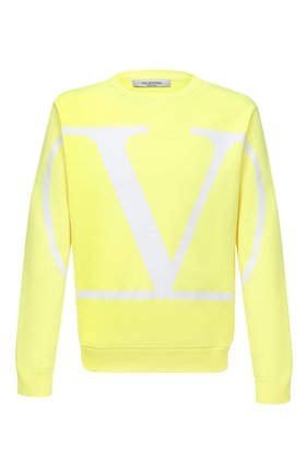 Мужской хлопковый свитшот VALENTINO желтого цвета по цене 53150 руб., арт. UV3MF05H5F7 | Фото 1 Мужской хлопковый свитшот VALENTINO желтого цвета, арт. UV3MF05H5F7 | Фото 1