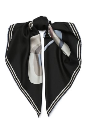 Женский шелковый платок GIORGIO ARMANI черно-белого цвета по цене 28300 руб., арт. 795312/0A146 | Фото 1 Женский шелковый платок GIORGIO ARMANI черно-белого цвета, арт. 795312/0A146 | Фото 1