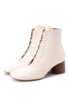 Женские кожаные ботильоны MANSUR GAVRIEL белого цвета по цене 62800 руб., арт. WP20F003KQ | Фото 1 Женские кожаные ботильоны MANSUR GAVRIEL белого цвета, арт. WP20F003KQ | Фото 1