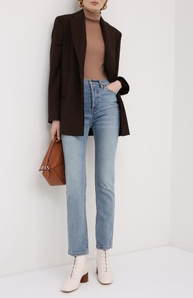 Женские кожаные ботильоны MANSUR GAVRIEL белого цвета по цене 62800 руб., арт. WP20F003KQ | Фото 2 Женские кожаные ботильоны MANSUR GAVRIEL белого цвета, арт. WP20F003KQ | Фото 2