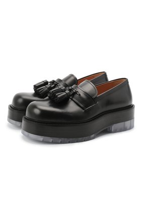 Мужские кожаные лоферы BOTTEGA VENETA черного цвета по цене 68000 руб., арт. 632511/VBS30 | Фото 1 Мужские кожаные лоферы BOTTEGA VENETA черного цвета, арт. 632511/VBS30 | Фото 1