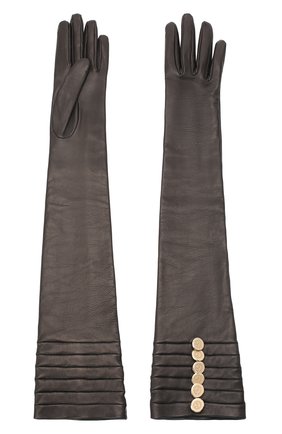 Женские кожаные перчатки GIORGIO ARMANI черного цвета по цене 83800 руб., арт. 794209/0A209 | Фото 2 Женские кожаные перчатки GIORGIO ARMANI черного цвета, арт. 794209/0A209 | Фото 2