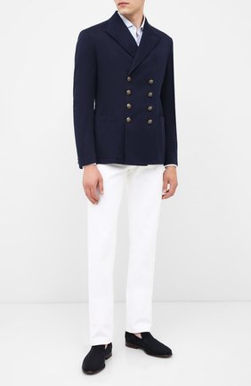 Мужской хлопковый пиджак RALPH LAUREN темно-синего цвета по цене 154000 руб., арт. 798797944 | Фото 2 Мужской хлопковый пиджак RALPH LAUREN темно-синего цвета, арт. 798797944 | Фото 2
