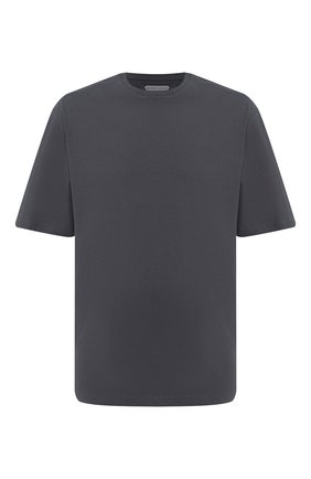 Мужская хлопковая футболка BOTTEGA VENETA темно-серого цвета по цене 28250 руб., арт. 625982/VF1U0 | Фото 1 Мужская хлопковая футболка BOTTEGA VENETA темно-серого цвета, арт. 625982/VF1U0 | Фото 1