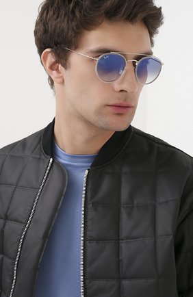 Женские солнцезащитные очки RAY-BAN голубого цвета по цене 13300 руб., арт. 3647N-90683F | Фото 3 Женские солнцезащитные очки RAY-BAN голубого цвета, арт. 3647N-90683F | Фото 3