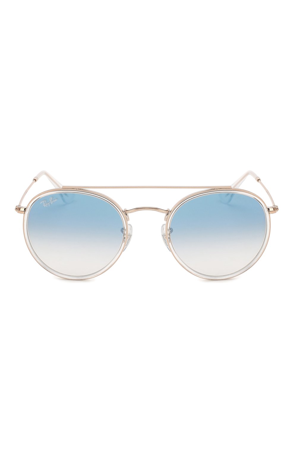 Женские солнцезащитные очки RAY-BAN голубого цвета по цене 13300 руб., арт. 3647N-90683F | Фото 4 Женские солнцезащитные очки RAY-BAN голубого цвета, арт. 3647N-90683F | Фото 4