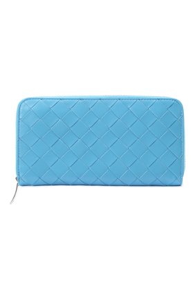 Женские кожаный кошелек BOTTEGA VENETA синего цвета по цене 59900 руб., арт. 608051/VCPP2 | Фото 1 Женские кожаный кошелек BOTTEGA VENETA синего цвета, арт. 608051/VCPP2 | Фото 1