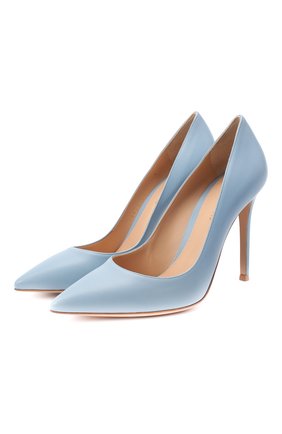 Женские кожаные туфли gianvito 105 GIANVITO ROSSI голубого цвета по цене 53900 руб., арт. G28470.15RIC.NAPST0W | Фото 1 Женские кожаные туфли gianvito 105 GIANVITO ROSSI голубого цвета, арт. G28470.15RIC.NAPST0W | Фото 1