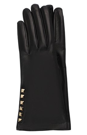 Женские кожаные перчатки VALENTINO черного цвета по цене 25400 руб., арт. UW2GDA16/NAP | Фото 1 Женские кожаные перчатки VALENTINO черного цвета, арт. UW2GDA16/NAP | Фото 1
