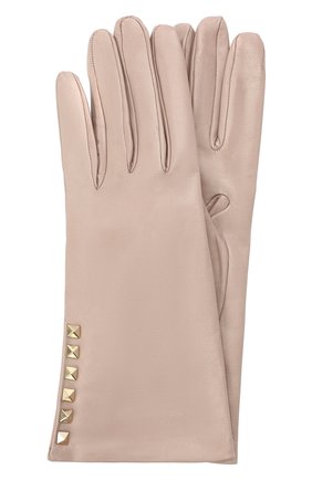 Женские кожаные перчатки VALENTINO бежевого цвета по цене 25400 руб., арт. UW2GDA16/NAP | Фото 1 Женские кожаные перчатки VALENTINO бежевого цвета, арт. UW2GDA16/NAP | Фото 1