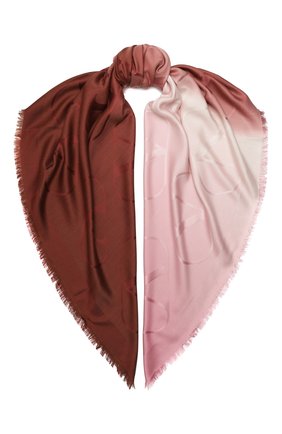 Женская шаль из шелка и шерсти VALENTINO бордового цвета по цене 49550 руб., арт. UW2EB104/ZVG | Фото 1 Женская шаль из шелка и шерсти VALENTINO бордового цвета, арт. UW2EB104/ZVG | Фото 1 (Материал: Текстиль, Шерсть)
