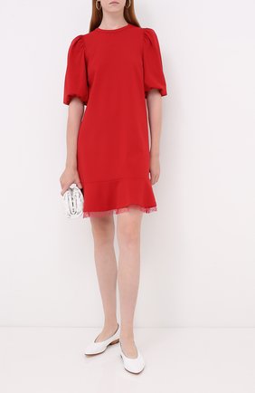 Женское платье REDVALENTINO красного цвета по цене 37150 руб., арт. UR3MJ05H/5C8 | Фото 2 Женское платье REDVALENTINO красного цвета, арт. UR3MJ05H/5C8 | Фото 2