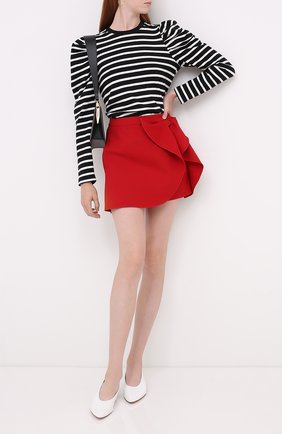 Женская хлопковый пуловер REDVALENTINO черного цвета по цене 28500 руб., арт. UR3MG06M/5C1 | Фото 2 Женская хлопковый пуловер REDVALENTINO черного цвета, арт. UR3MG06M/5C1 | Фото 2