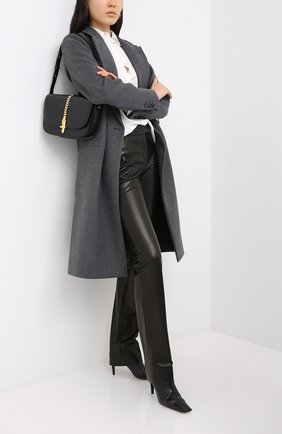 Женские кожаные брюки TOM FORD черного цвета по цене 308000 руб., арт. PAL702-LEX228 | Фото 2 Женские кожаные брюки TOM FORD черного цвета, арт. PAL702-LEX228 | Фото 2