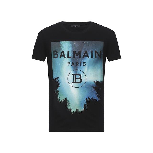 Хлопковая футболка BALMAIN 11180400