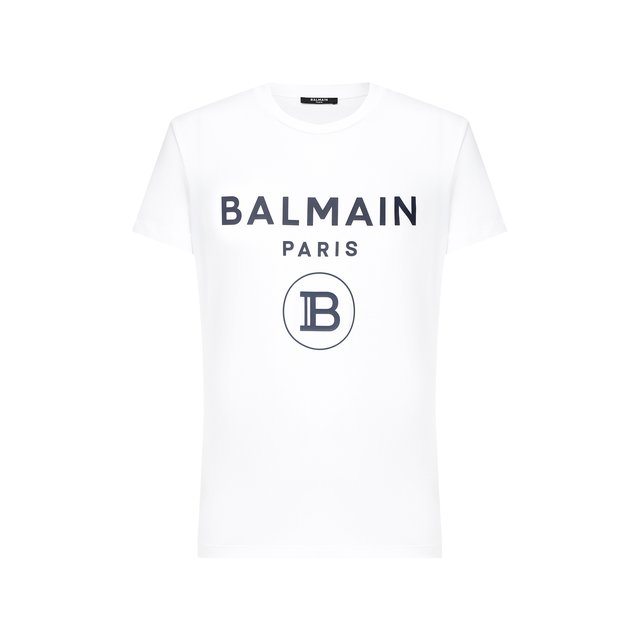 Хлопковая футболка BALMAIN 11180425
