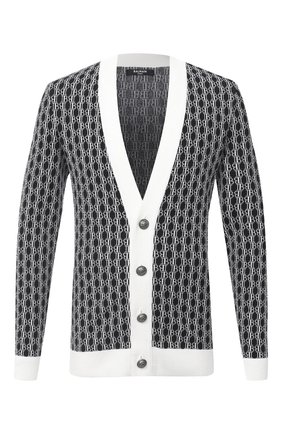 Мужская шерстяной кардиган BALMAIN черно-белого цвета по цене 78950 руб., арт. UH13224/K006 | Фото 1 Мужская шерстяной кардиган BALMAIN черно-белого цвета, арт. UH13224/K006 | Фото 1