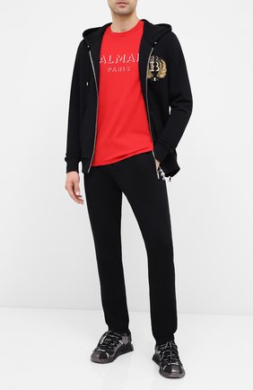 Мужской хлопковые брюки BALMAIN черного цвета по цене 48800 руб., арт. UH15462/I364 | Фото 2 Мужской хлопковые брюки BALMAIN черного цвета, арт. UH15462/I364 | Фото 2