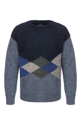 Мужской шерстяной свитер GIORGIO ARMANI синего цвета по цене 67650 руб., арт. 6HSM25/SM33Z | Фото 1 Мужской шерстяной свитер GIORGIO ARMANI синего цвета, арт. 6HSM25/SM33Z | Фото 1