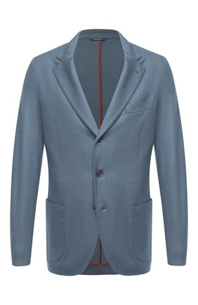 Мужской кашемировый пиджак LORO PIANA бирюзового цвета по цене 310500 руб., арт. FAI2695 | Фото 1 Мужской кашемировый пиджак LORO PIANA бирюзового цвета, арт. FAI2695 | Фото 1