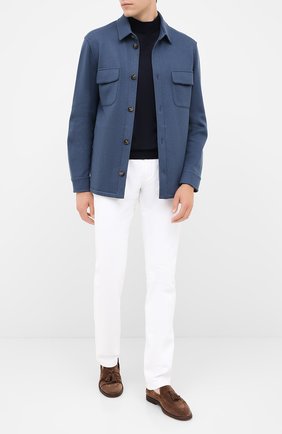 Мужская кашемировая куртка LORO PIANA синего цвета по цене 299500 руб., арт. FAL3156 | Фото 2 Мужская кашемировая куртка LORO PIANA синего цвета, арт. FAL3156 | Фото 2