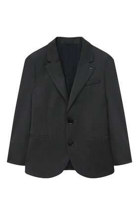Детский костюм из пиджака и брюк EMPORIO ARMANI серого цвета по цене 34550 руб., арт. 8N4V02/4N19Z | Фото 2 Детский костюм из пиджака и брюк EMPORIO ARMANI серого цвета, арт. 8N4V02/4N19Z | Фото 2