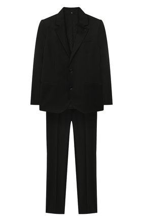 Детский костюм из пиджака и брюк EMPORIO ARMANI черного цвета по цене 34550 руб., арт. 8N4V02/4N19Z | Фото 1 Детский костюм из пиджака и брюк EMPORIO ARMANI черного цвета, арт. 8N4V02/4N19Z | Фото 1