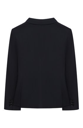 Детский пиджак EMPORIO ARMANI темно-синего цвета по цене 23650 руб., арт. 6H4GJH/4N4FZ | Фото 2 Детский пиджак EMPORIO ARMANI темно-синего цвета, арт. 6H4GJH/4N4FZ | Фото 2