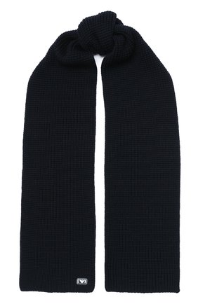 Детский комплект из шапки и шарфа EMPORIO ARMANI темно-синего цвета по цене 14550 руб., арт. 407511/0A759 | Фото 4 Детский комплект из шапки и шарфа EMPORIO ARMANI темно-синего цвета, арт. 407511/0A759 | Фото 4